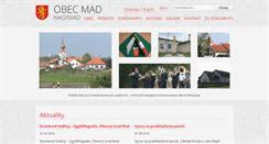 Desktop Screenshot of obecmad.sk